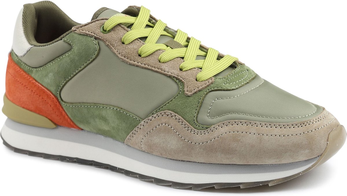 HOFF - Sneakers Rimini Groen - Schoenmaat 42cm - Suede,Leer Heren