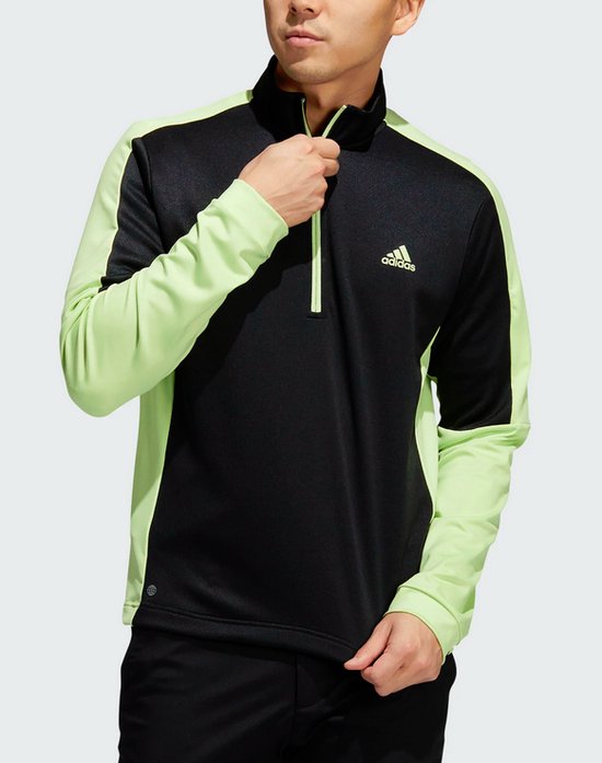 Adidas Lichtgewicht Quater Zipp Sweater Black Pullim van adidas — afbeelding 4