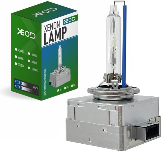 Sipobuy H7 55W Xenon HID Vervangingslamp – 6000 K, Metaalvoet, Set Van 2, Diamantwit, Voor Optimaal Zicht