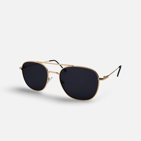 Montuurtjevoorjou - The Boss Gold Black - Zonnebril - Zonnebril heren en dames - Piloten Zonnebril - Goud van Montuurtjevoorjou — afbeelding 2