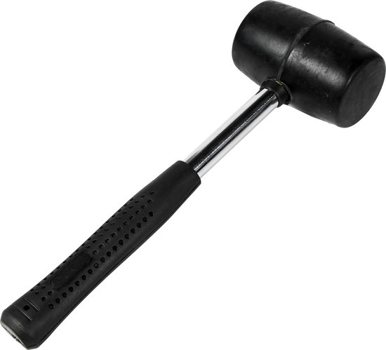 Foto: Benson rubberen hamer stalen steel 30 cm veelzijdig gebruik