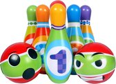 QProductz Bowlingset Kinderen - Kegelspel met Twee Ballen - Bowlingset met Foam Pionnen - Overal te Gebruiken