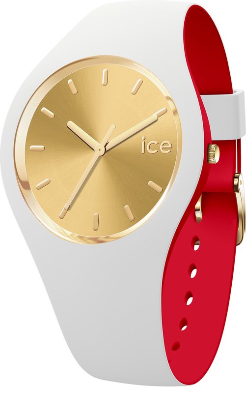 Ice Watch ICE loulou - White gold chic 022328 Horloge - Siliconen - Wit - Ø 40 mm
