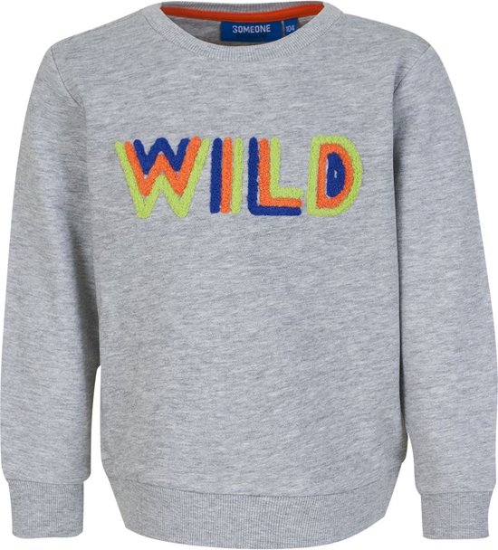 Someone Sweater grey melange WILD - ABE - Maat 128