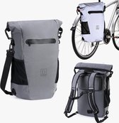 Brisby 20-26 litres 3 en 1 sac de vélo étanche à roulettes - sac à dos - sac à bandoulière - réflexion