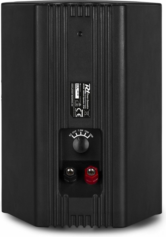 Power Dynamics PBA30 100V geluidsinstallatie met 4 zwarte weerbestendige 5 inch opbouw speakers van Merkloos — afbeelding 4