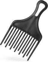 Ecorare® - Peigne à friser - Zwart - Boucles - Méthode Curly Girl - Méthode CG - Double rangée de dents