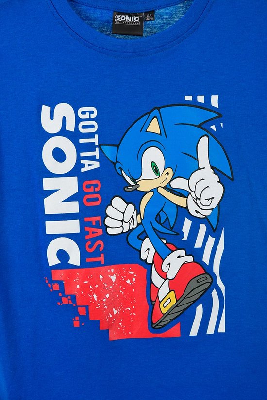 Sonic T-shirt Sonic the Hedgehog blauw maat 98 bol