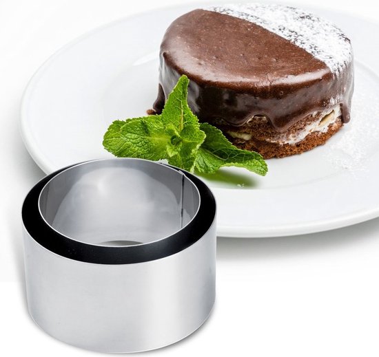Bakring, Kookring, Taartring ø18 x H6cm, Aluminium - 2de Hands