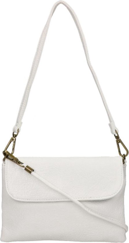 Flora & Co Kleine Crossbodytas / Schoudertas Dames - Lisa - Wit