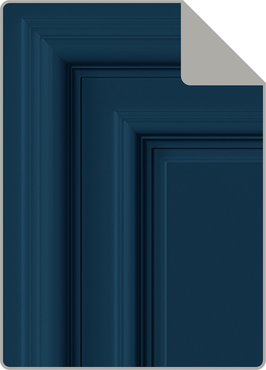 Proefstaal Origin Wallcoverings behang wandpanelen donkerblauw - 26.5 x 21 cm - 347812-S