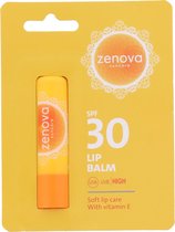 Zenova suncare lippenbalsem - lipbalsem sun spf30 - factor 30 - hight protection - vegan - 4,3 gram - zon - neutraal