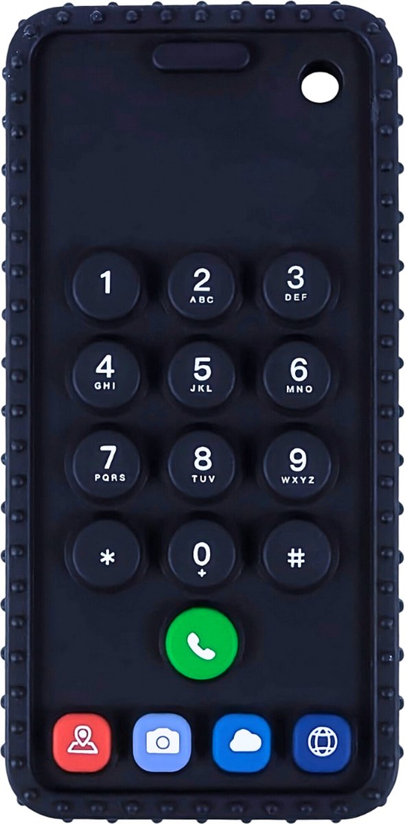 Goedkoopste Baby Telefoon - 100 Siliconen Bijtring - Speelgoed Smartphone - Broemba® Sion
