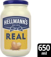 Hellmann's Mayonaise - Real - gemaakt met pure ingrediÃ«nten en met vrije-uitloopeieren - 4 x 650 ml