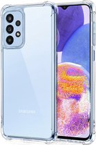 Schokbestendig Hoesje - Crystal Clear Back Cover Geschikt voor: Samsung Galaxy A33 5G | Transparante achterkant PC & TPU Bumper