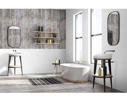 Grosfillex 11 St Wandtegels Gx Wall+ Steen 30X60 Cm Greige
