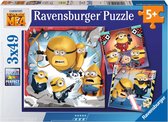 Ravensburger puzzel Despicable Me 4 - Drie puzzels - 49 stukjes - kinderpuzzel