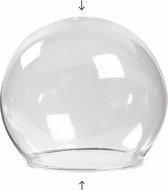 Transparant Glas Met Ophanglus - Belvormig - Home Decoratie - Dia: 8 cm, Gatgrootte 5 cm - 4 stuks
