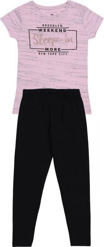 Roze-zwarte pyjama