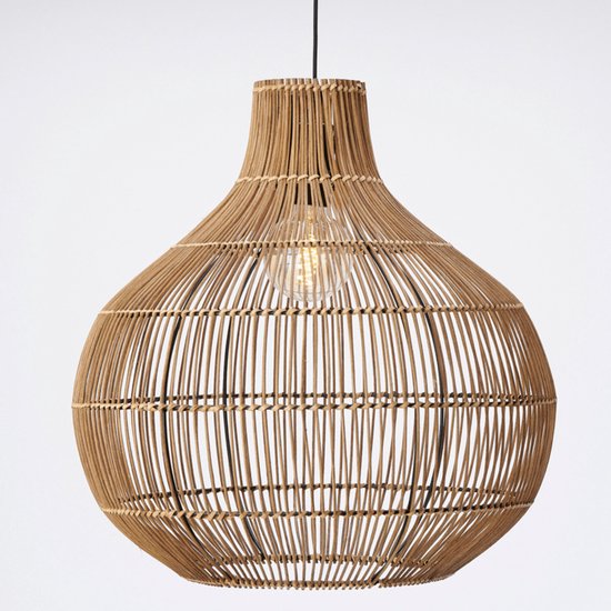 Light & Living Hanglamp Pacino - Bruin - Ø50cm - Bohemian - Hanglampen Eetkamer, Slaapkamer, Woonkamer