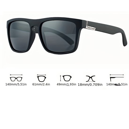 Livano Zonnebril - Zonnenbrillen - Zonnenbril - Sun Glasses - Sunglasses - Techno Bril - Rave & Festival - Premium Quality - Zwart