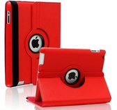 Hoes geschikt voor iPad 5 / 6 / Air 1 / Air 2 - 360° draaibare Bookcase - Rood