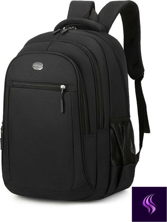 Rugzak - 36L - 17,3 inch - Laptop Rugtas - Schooltas - Unisex - Spatwaterdicht - Stevige Rugzak - Hendig - Zwarte Rugtas