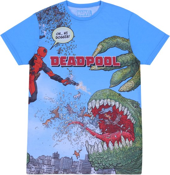Blauw Deadpool MARVEL T-shirt