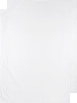Meyco Uni wieglaken - 2-pack - white - 75x100cm