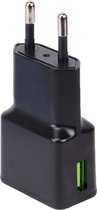 Oplader - Snellader Geschikt voor iPhone en Samsung - 15W Vermogen - Adapter USB - Adaptive Fast Charger - Stekkerblok - Zwart