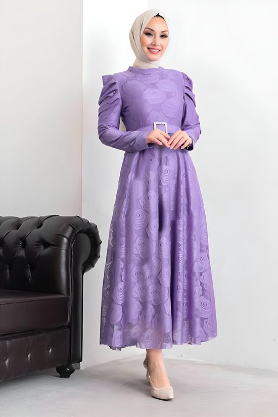 MODABOUT Lange jurk Abaya Hijab-jurk dames- NELB0007D4645LİL