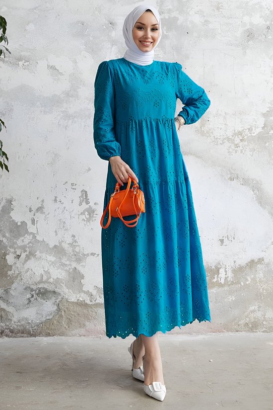 MODABOUT Lange jurk Abaya hijabjurk dames - NELB0007D4644TRK