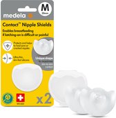 Medela Contact Tepelhoedjes - Bij problemen met aanleggen bij borstvoeding, voor platte of ingetrokken tepels - Maat M - 20 mm - 2 stuks