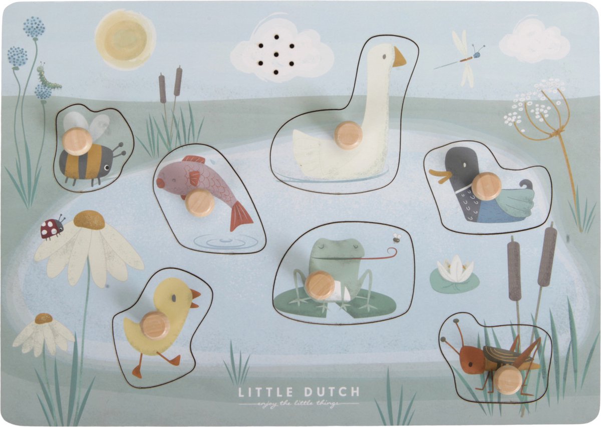 Little Dutch - Geluidenpuzzel Little Goose - FSC