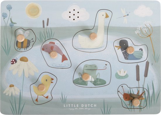 Little Dutch Geluidenpuzzel - Vormenpuzzel - Little Goose