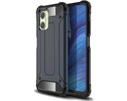 Hoesje Geschikt voor Xiaomi Redmi 13C / Poco C65 | Shock Proof | Hybride Back Cover | Beschermhoes | Schokbestendig | Extra bescherming | Blauw