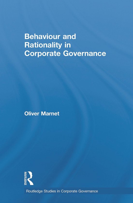 Behaviour and Rationality in Corporate Governance - cover