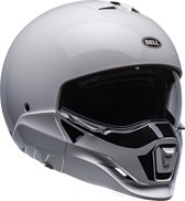 Bell Broozer Duplet Solid Gloss White M - Maat M - Helm