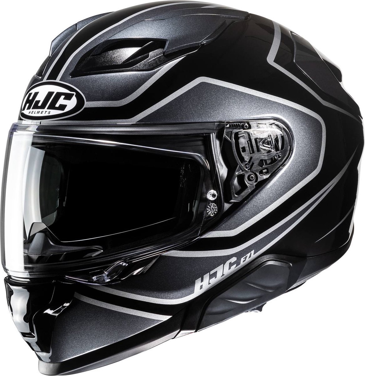 HJC F71 Idle Grey Black XL - Maat XL - Helm
