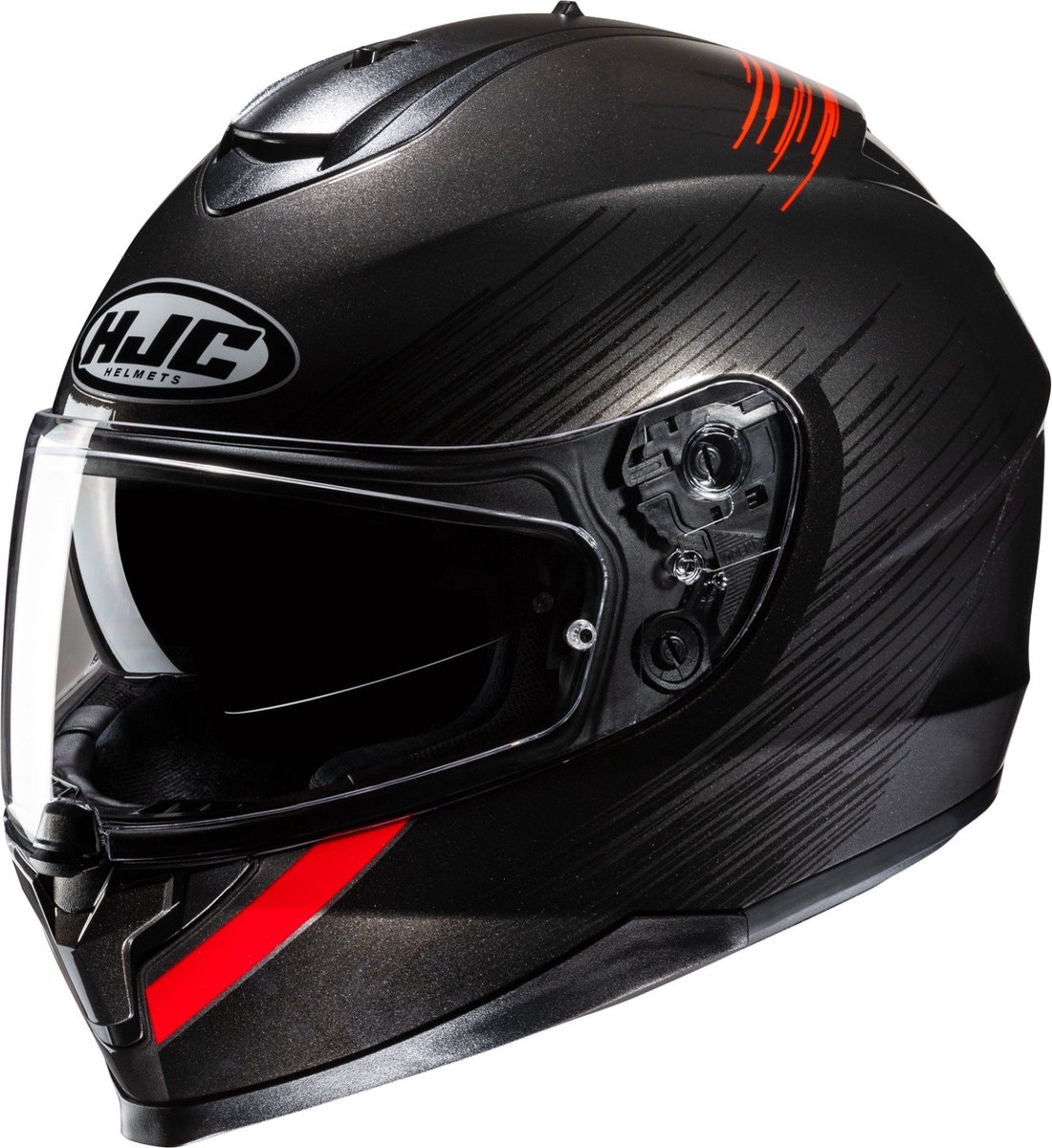 HJC C70N Sway Grey Red L - Maat L - Helm