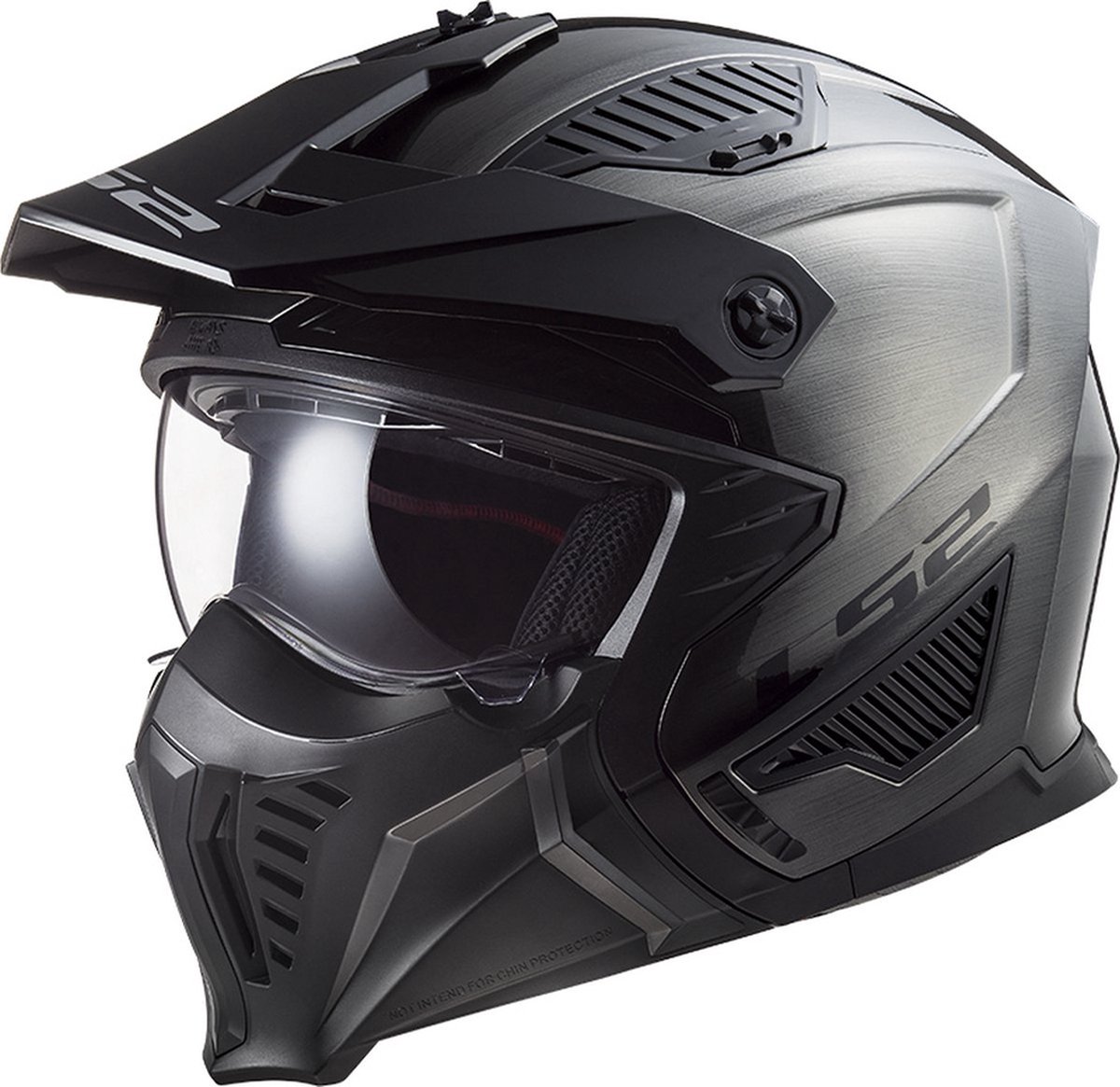 LS2 Helm Drifter Jeans OF606 titanium maat L