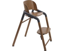 Bugaboo Giraffe houten kinderstoel, verstelbaar in 1 seconde, Dark Wood/Grey