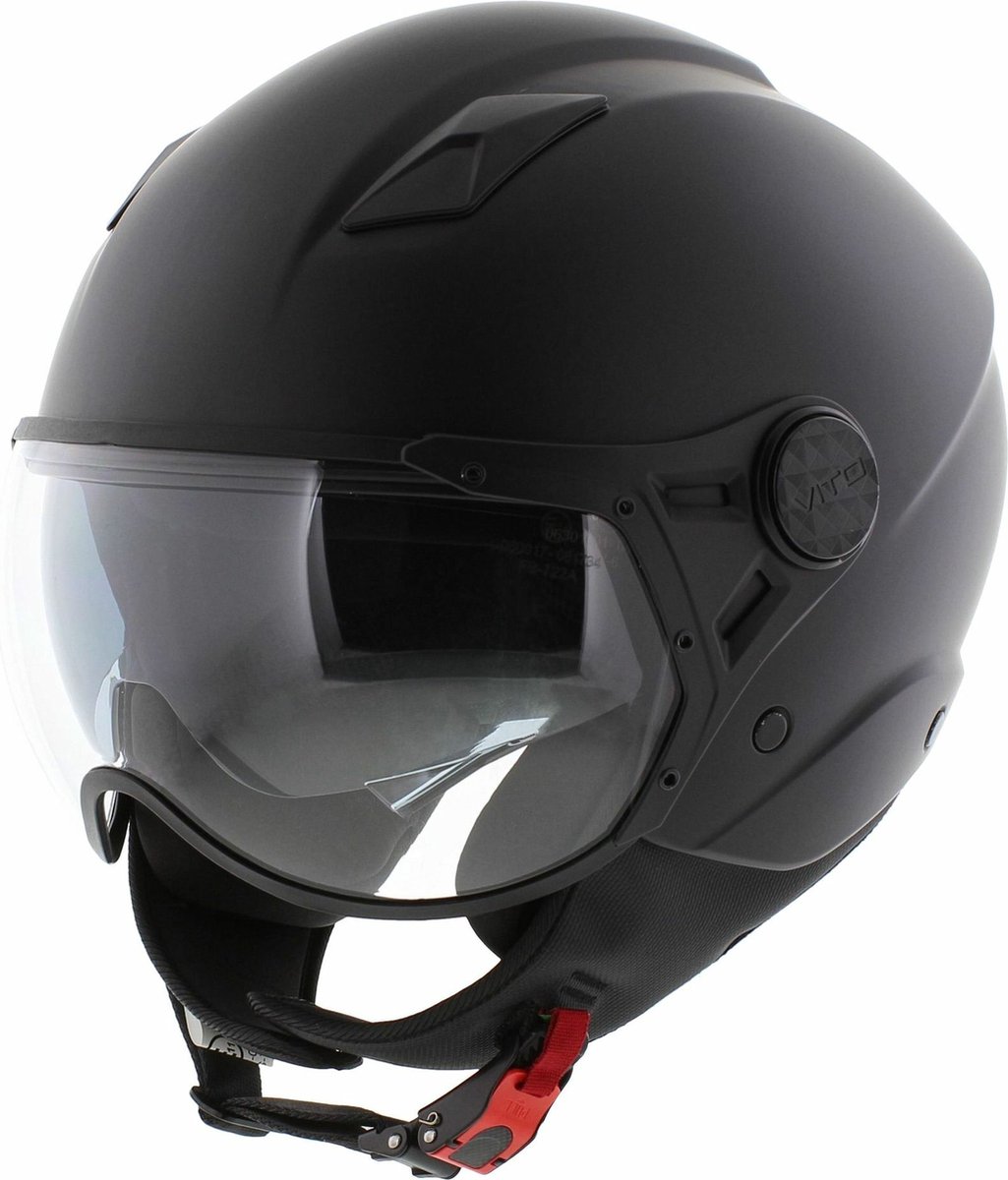 Vito jet helm Lavori mat zwart M - Scooter / Snorfiets – foto 3