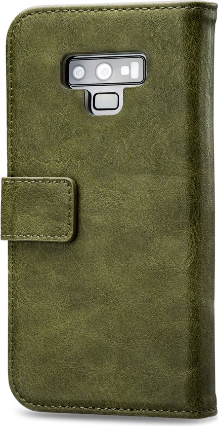 Mobilize Elite Gelly Telefoonhoesje geschikt voor Samsung Galaxy Note 9 Hoesje Bookcase Portemonnee - Groen