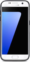 Xccess Matt Card Telefoonhoesje geschikt voor Samsung Galaxy S7 Hoesje Flexibel TPU Backcover - Zwart