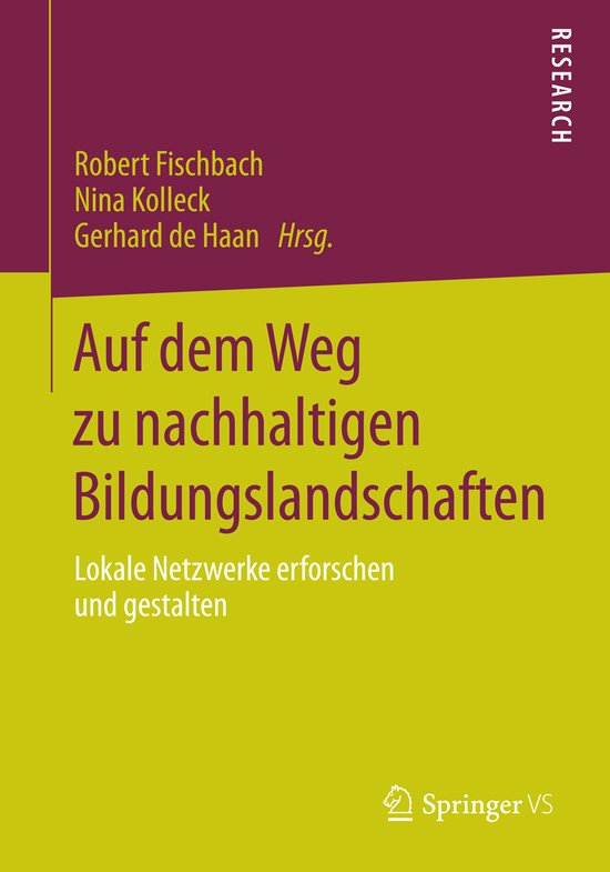 Auf dem Weg zu nachhaltigen Bildungslandschaften - cover