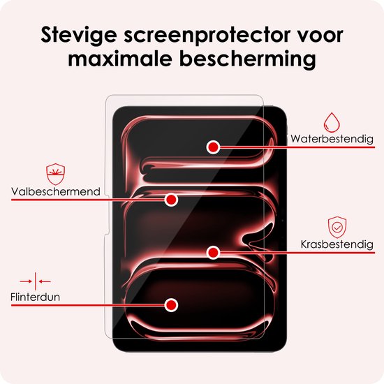 Étui adapté pour iPad Pro 2024 (11 pouces) Étui à couverture rigide avec protecteur d'écran - Bleu clair