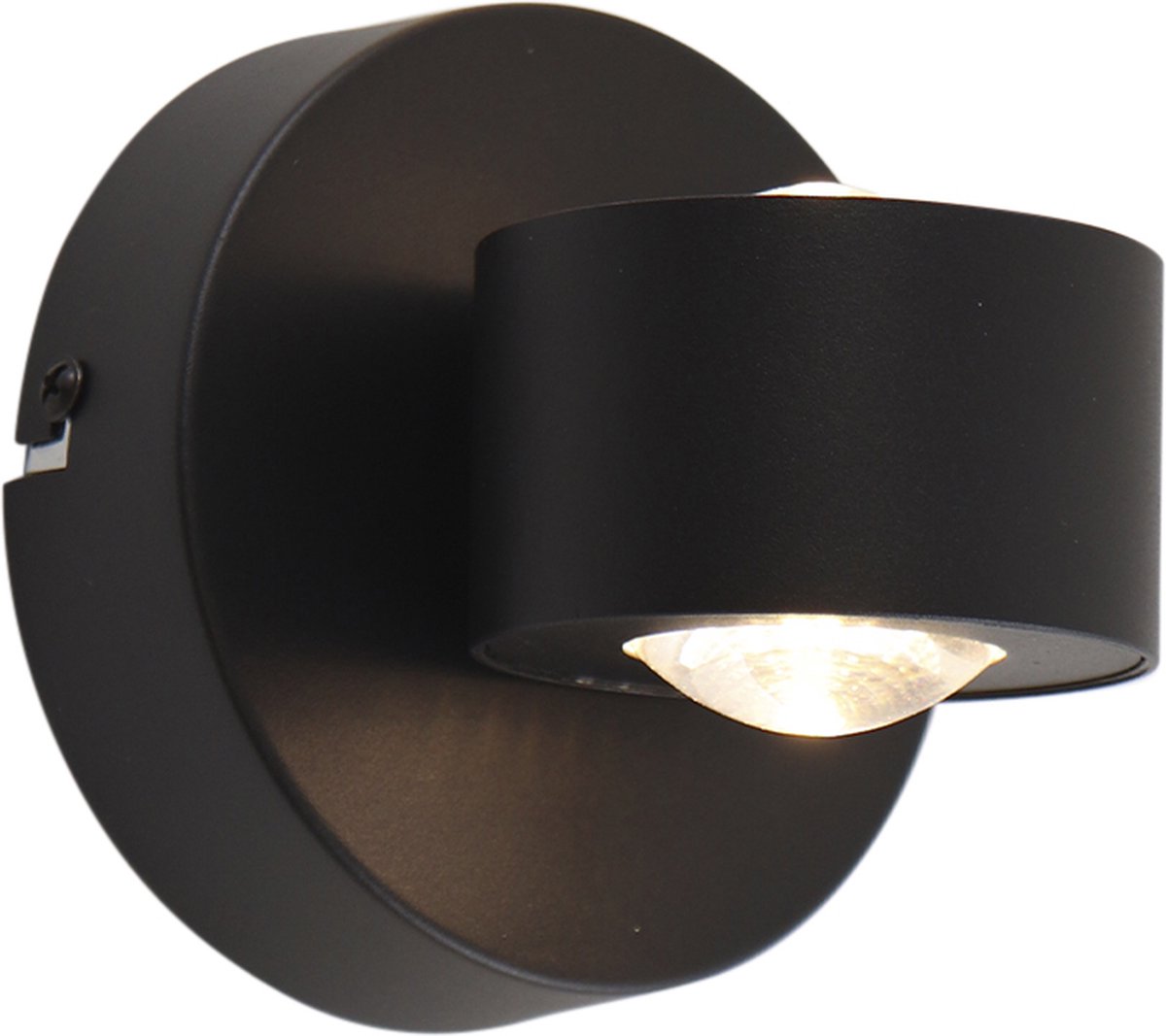 Olucia - IZZET - Wandlamp - Zwart - Vorm: Rond