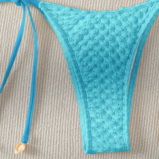 Livano Bikini Femme - Bikini Filles - Maillot de Bain - Push Up - Maillot de Bain Maillots de bain - Nager - Set Sexy - Haut et Bas - Blauw - Taille L