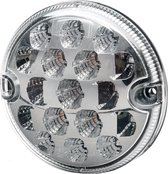 Achterlicht - LED - 12/24V - Opbouw/Geschroefd - ECE - Lenskleur: Transparent - Stekker: open kabeleinden - rechts/links - Aantal: 1